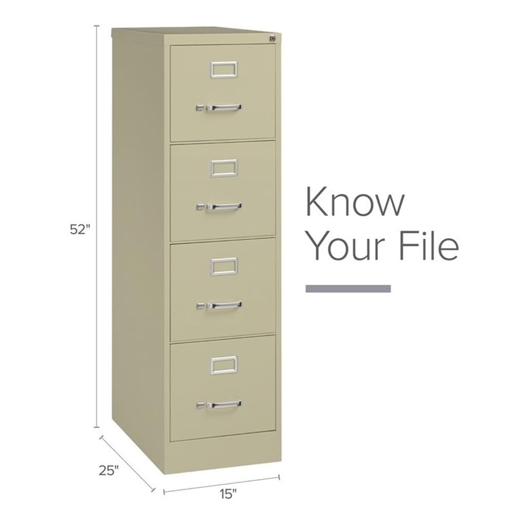 Beige 4-Drawer Metal Letter File Cabinet P96627