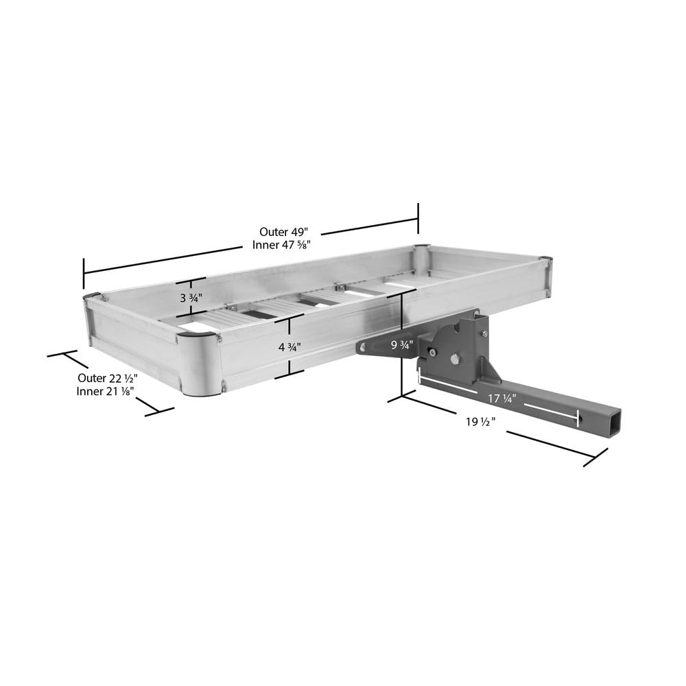 Aluminum Folding Hitch Cargo Carrier 500 lb B541714
