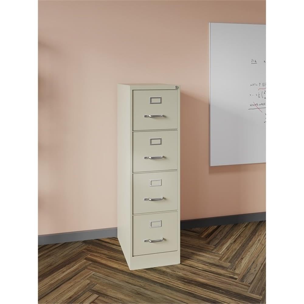 Beige 4-Drawer Metal Letter File Cabinet P96627