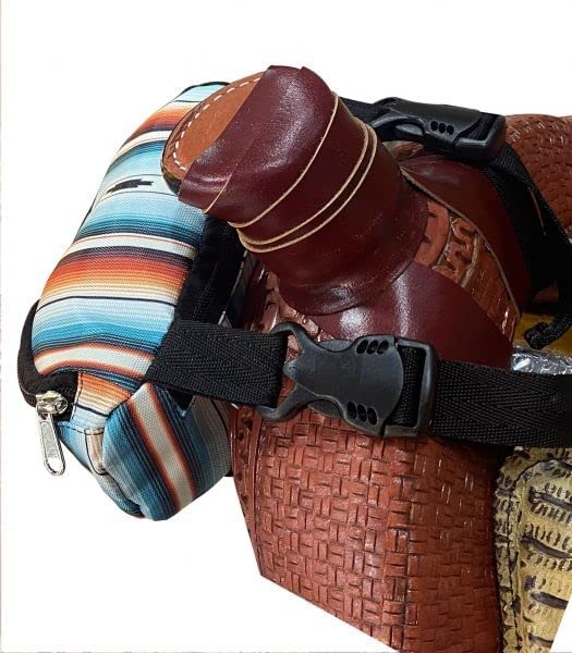 Southwest Print Insulated Nylon Saddle Pouch D72911
