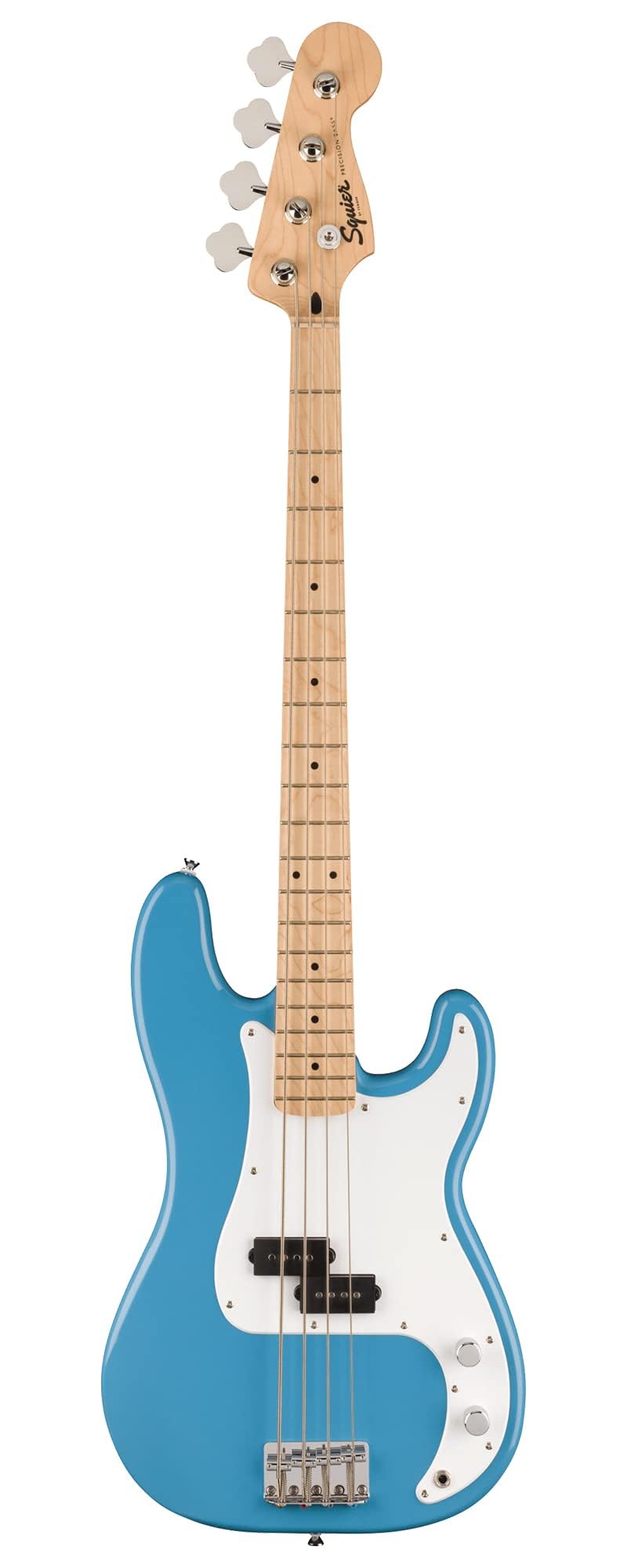 California Blue Precision Bass Guitar Bundle with Headphone Amp, Cable, Tuner, Strap O673