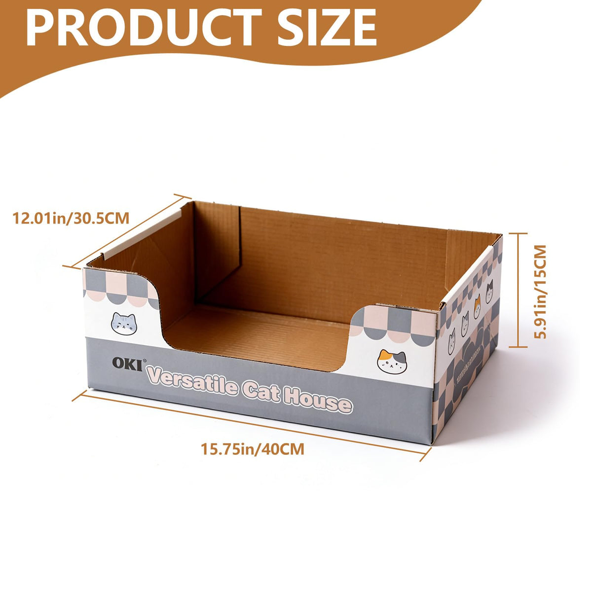 3-Pack Disposable Cat Litter Box with Scoop S6544
