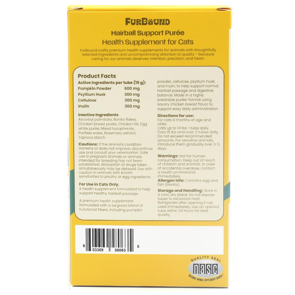 Cat Hairball Support Puree with Pumpkin Powder R4860