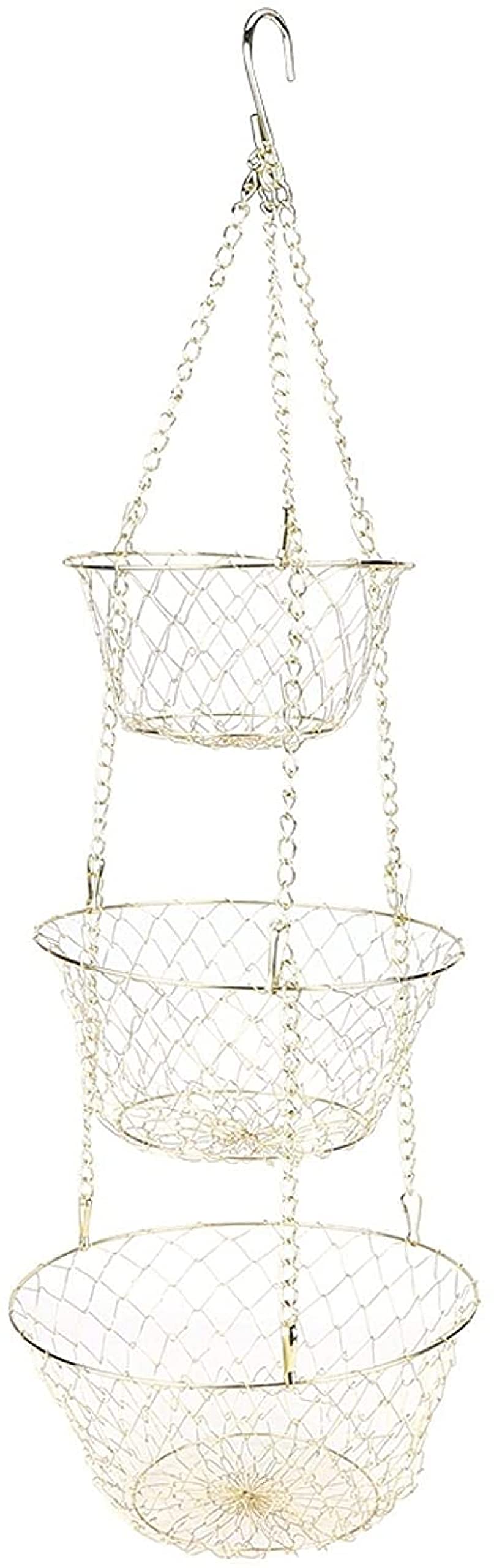 3-Tier Heavy Duty Wire Hanging Basket X316