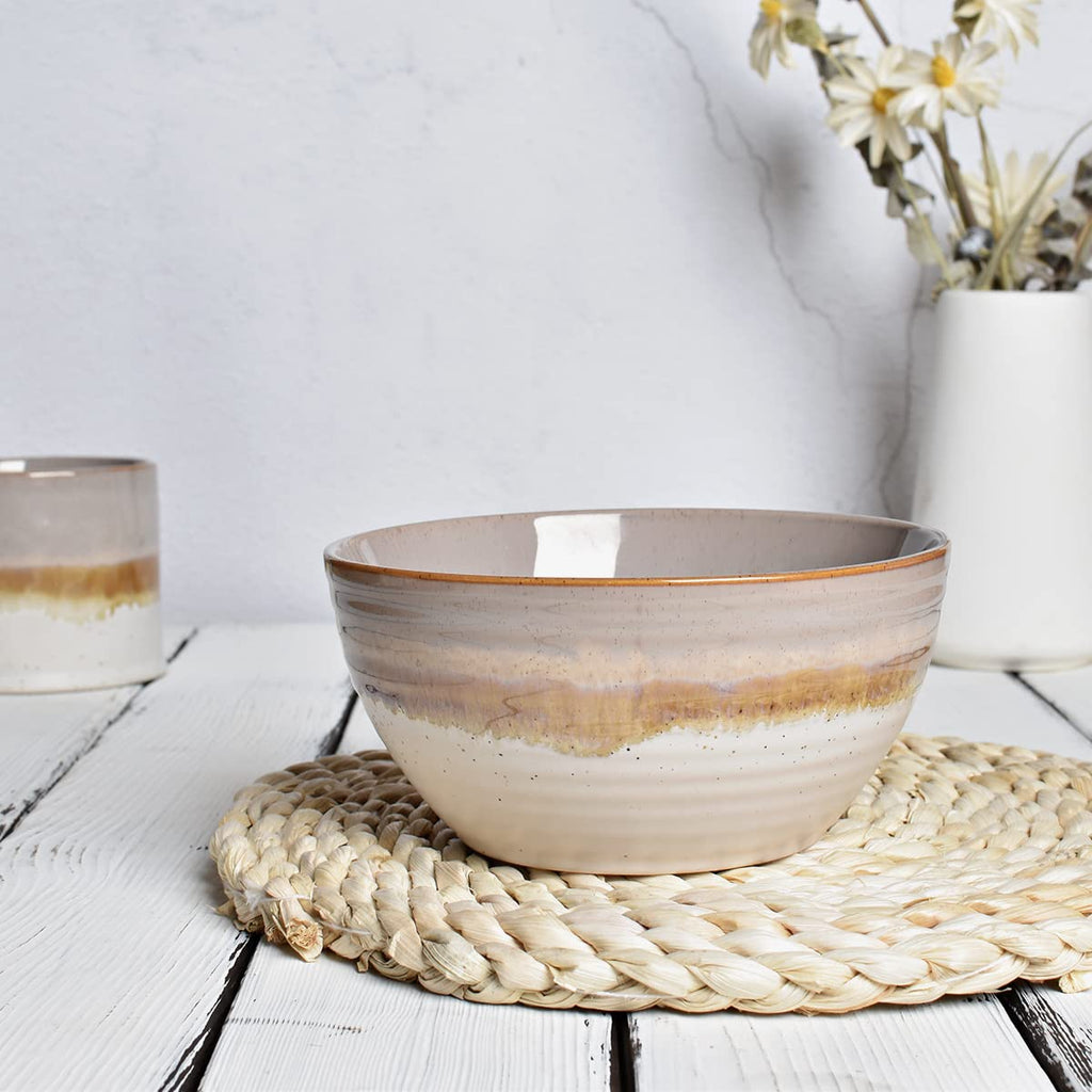 Ceramic Cereal Bowl Set of 4, 26 Oz, 6 in M1910