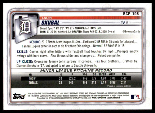2020 Bowman Chrome Prospect Mega Box Baseball Q55353