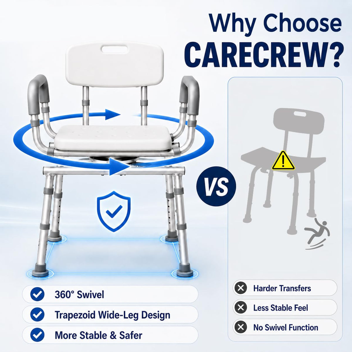 Adjustable Swivel Shower Chair X7439