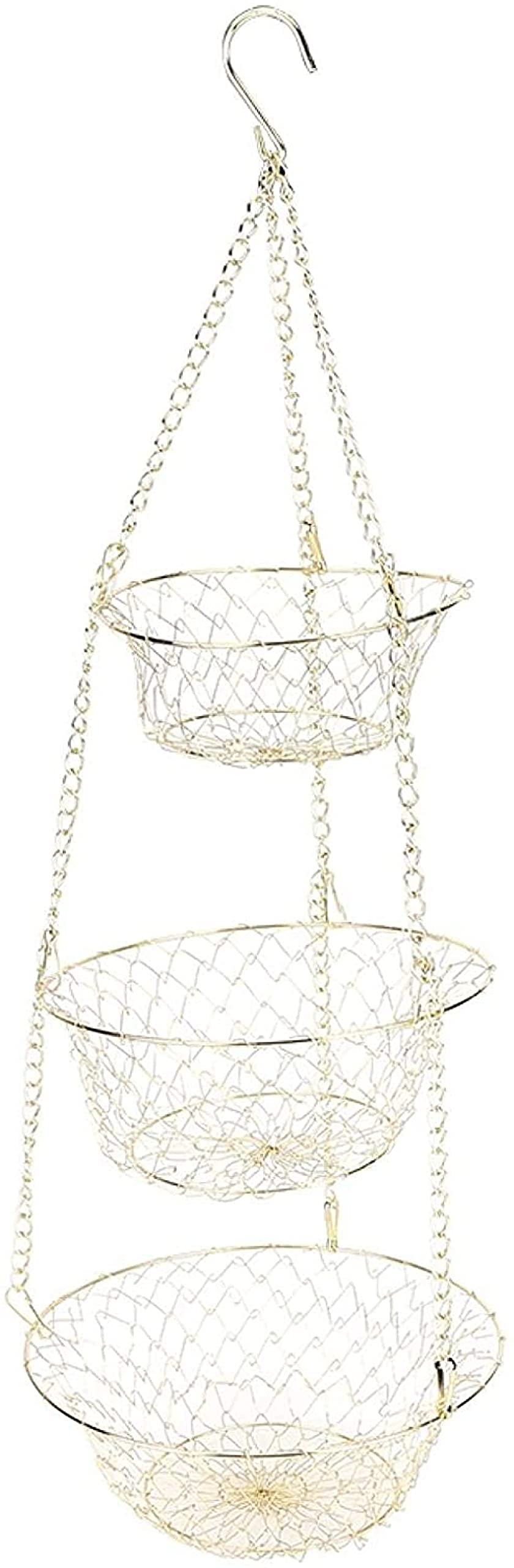 3-Tier Heavy Duty Wire Hanging Basket X316
