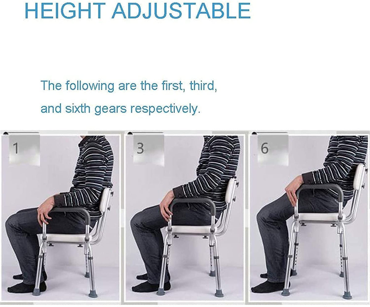 Adjustable Transfer Bench with Arms and Back Y2972