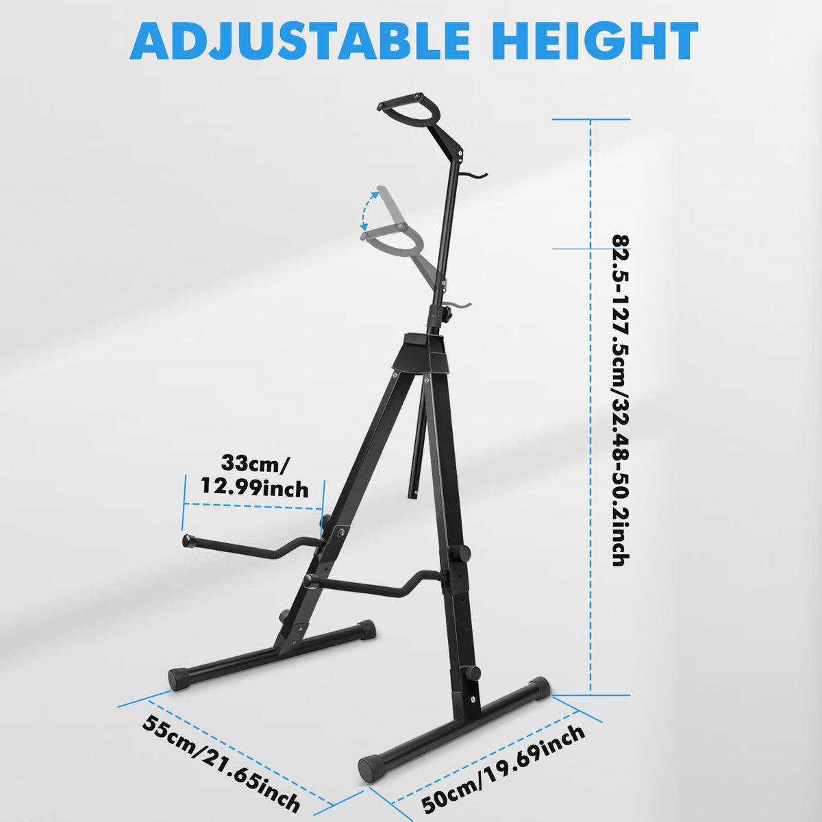 Heavy Duty Adjustable Steel Cello Stand with Bow Hook W769540