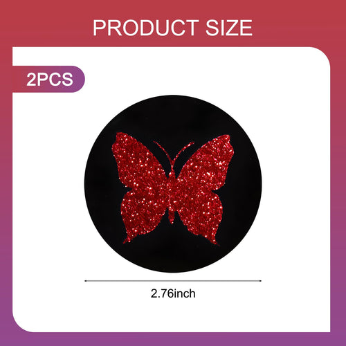 2 PCS Bling Rhinestone Non-Slip Car Coaster F7542