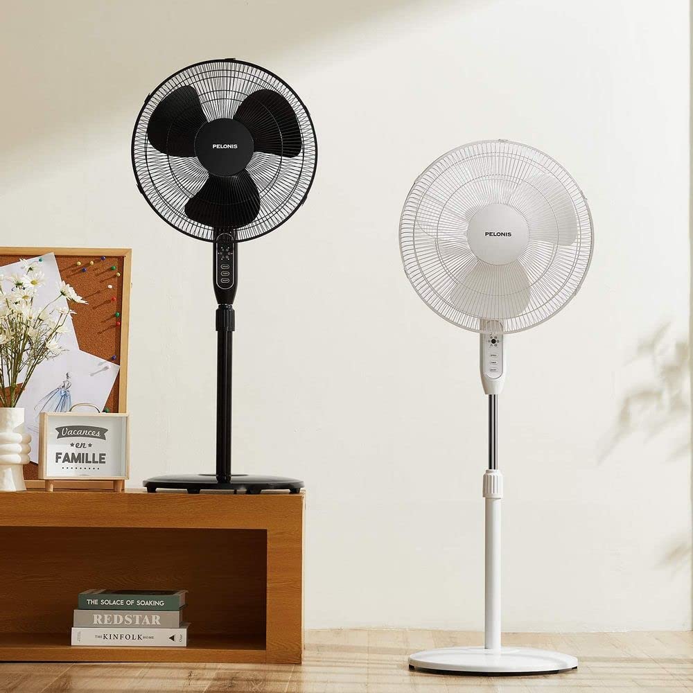 16" Adjustable Oscillating Pedestal Fan with Remote U6170