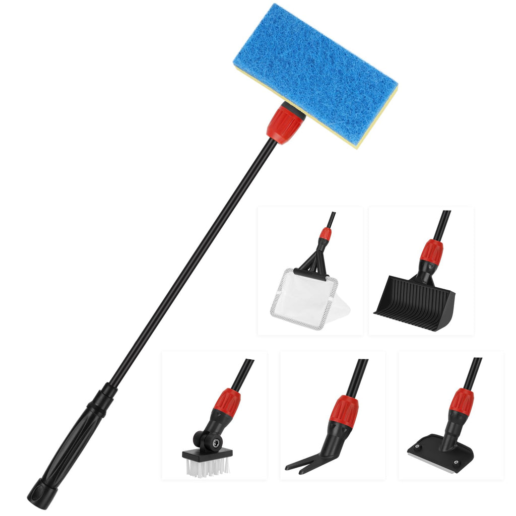6 in 1 Aquarium Cleaning Tools Kit with Long Handle S23907
