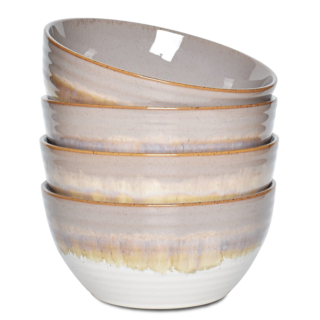 Ceramic Cereal Bowl Set of 4, 26 Oz, 6 in M1910