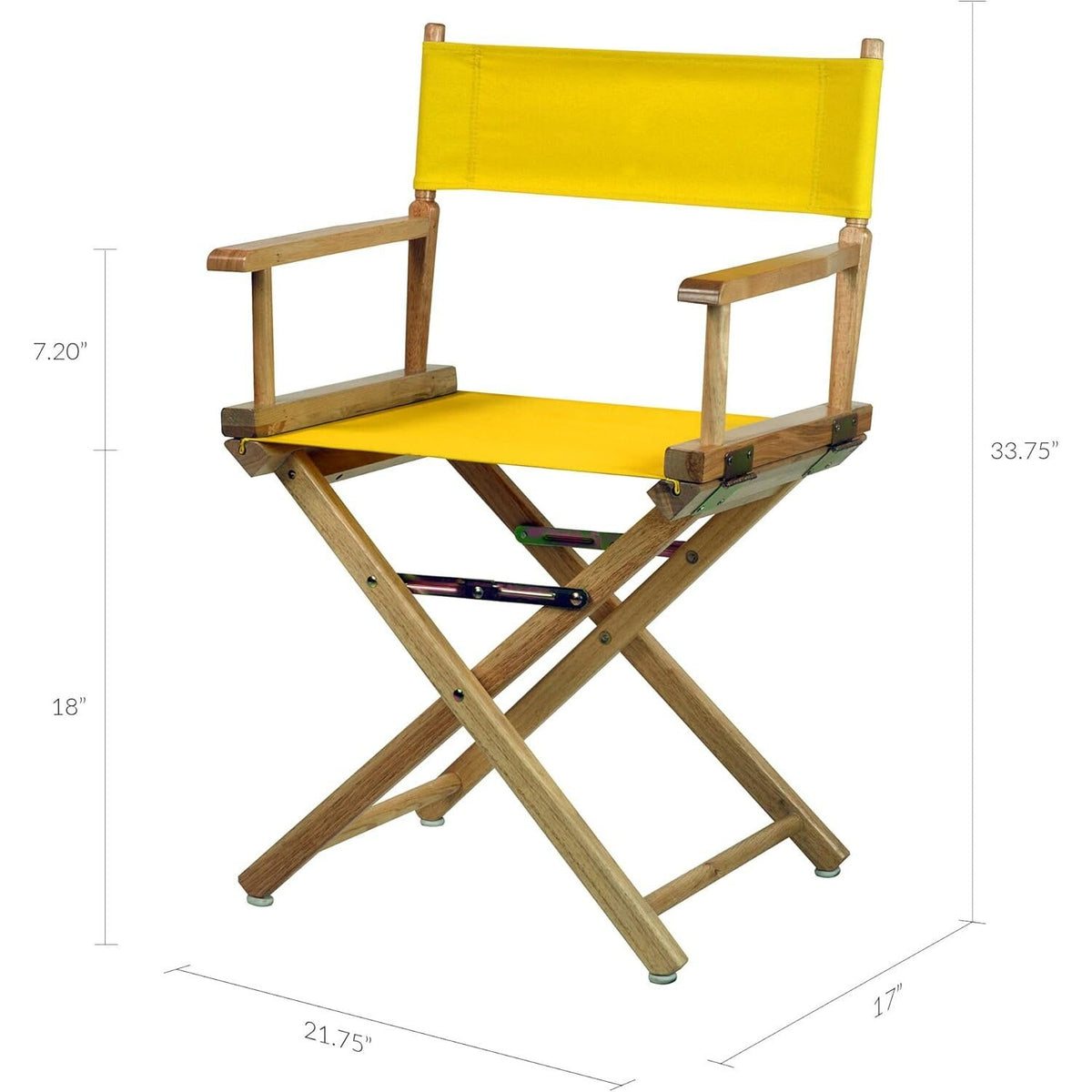Antique 18" Solid Wood Folding Chair with Armrests P858