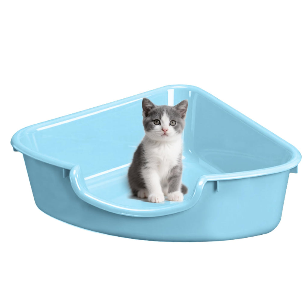 Corner Litter Box, Low Entry Kitten Litter Box J890514