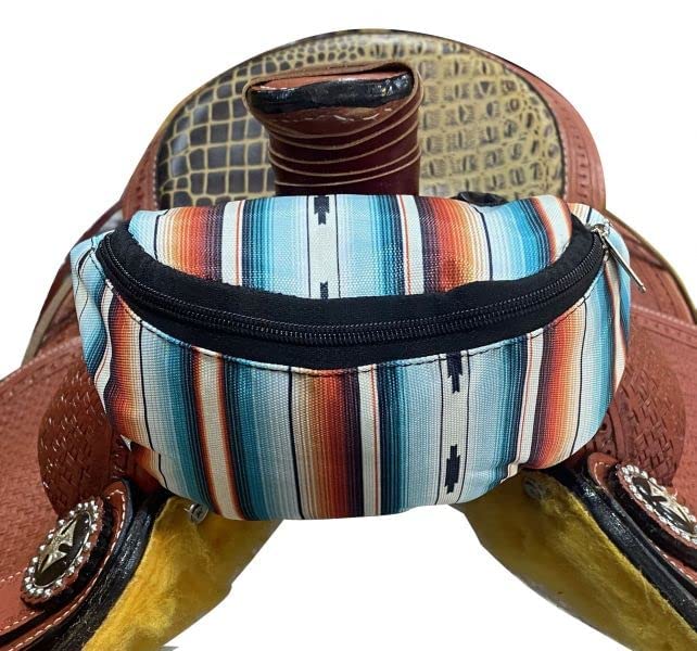 Southwest Print Insulated Nylon Saddle Pouch D72911