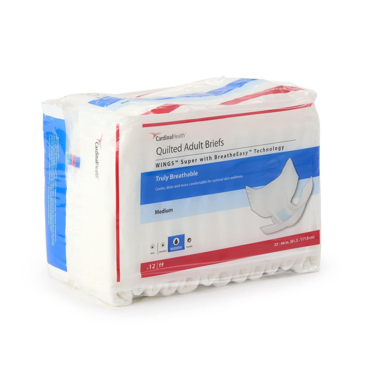 Adult Incontinence Brief M Heavy Absorbency Quilted 12 Ct N91885