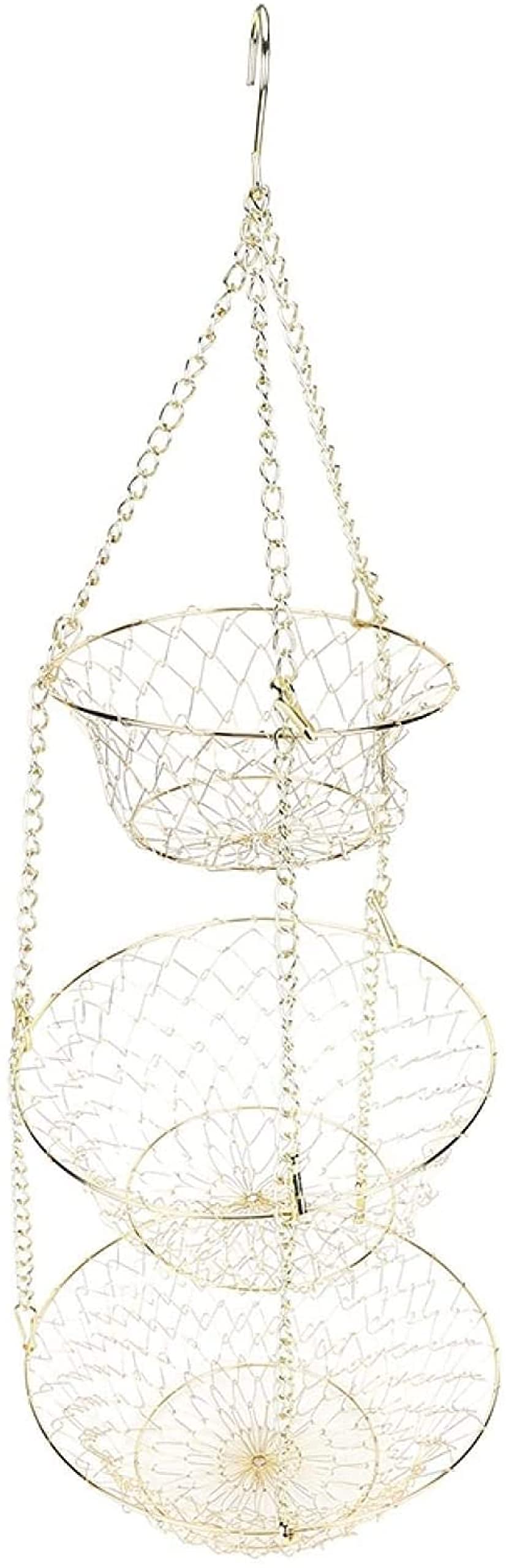 3-Tier Heavy Duty Wire Hanging Basket X316
