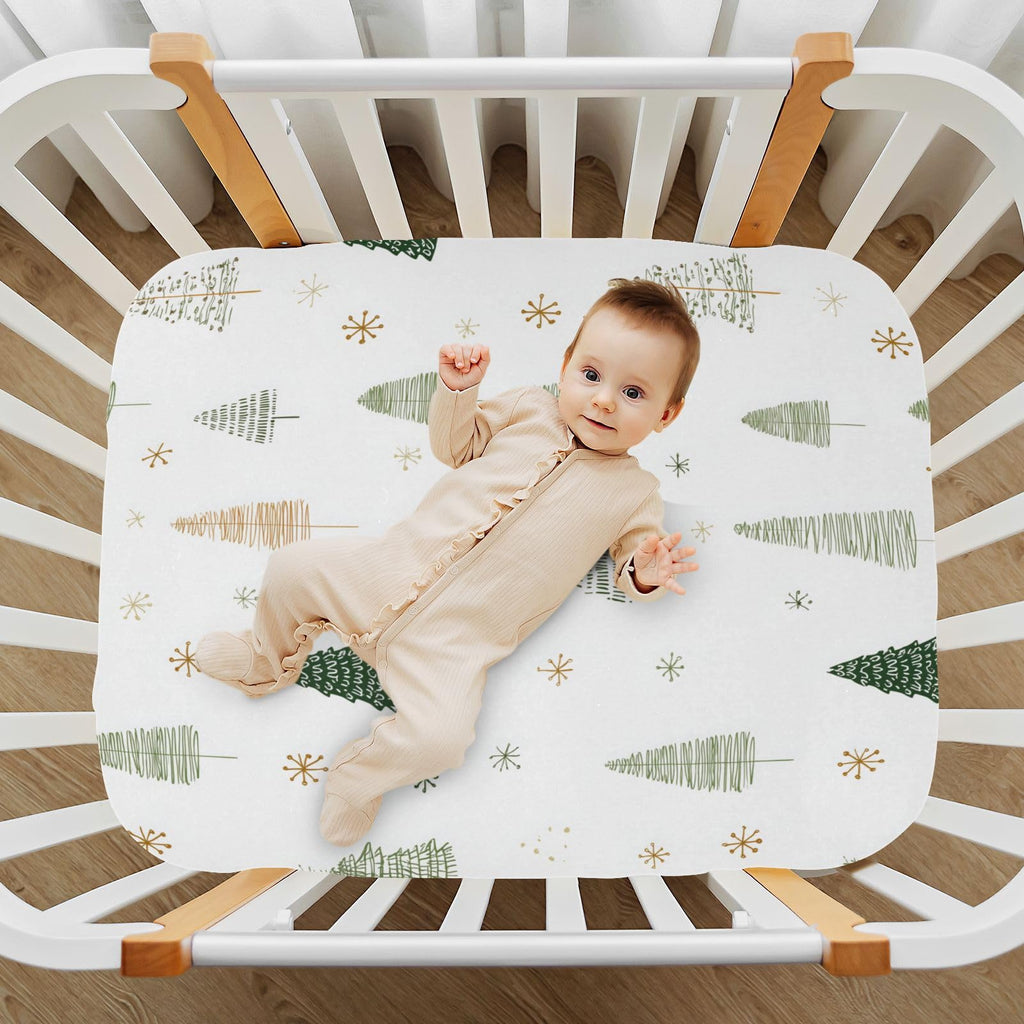 Fitted Crib Sheet Soft Microfiber 27" x 39" x 5" J493