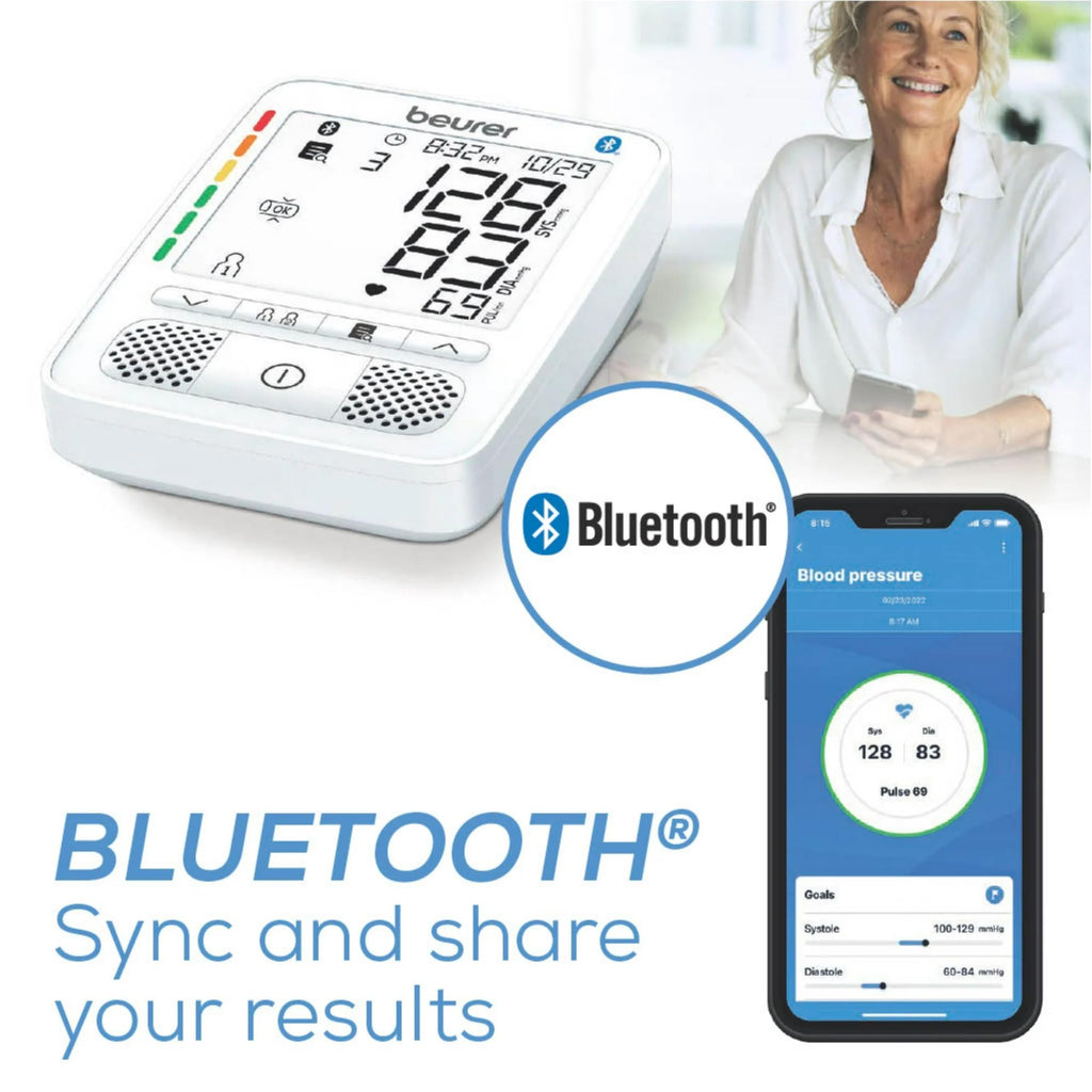 Upper Arm Blood Pressure Monitor with Bluetooth and Talking Function W987066
