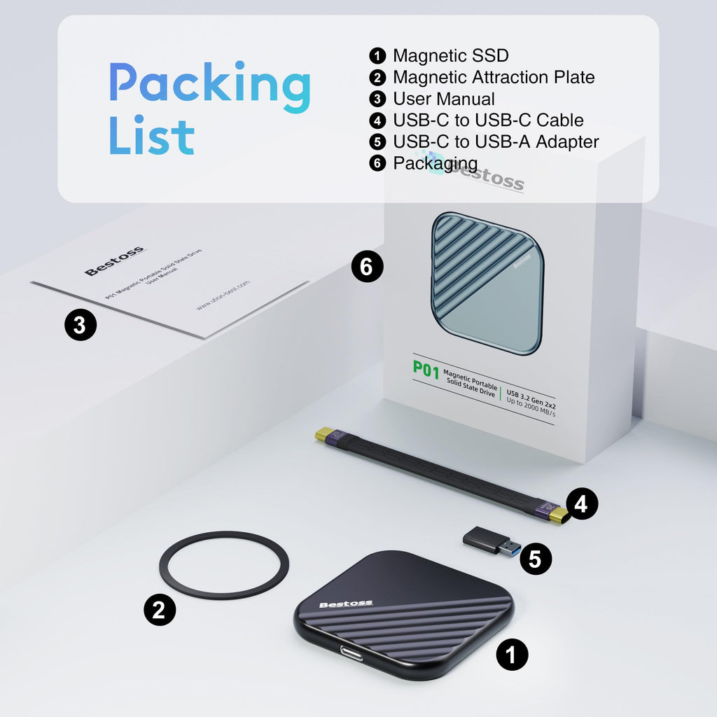 512GB Portable Magnetic SSD C355464