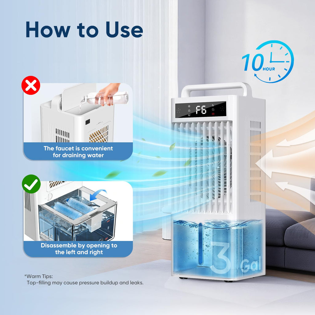 Portable 4-IN-1 Evaporative Air Cooler 3-Gal K367