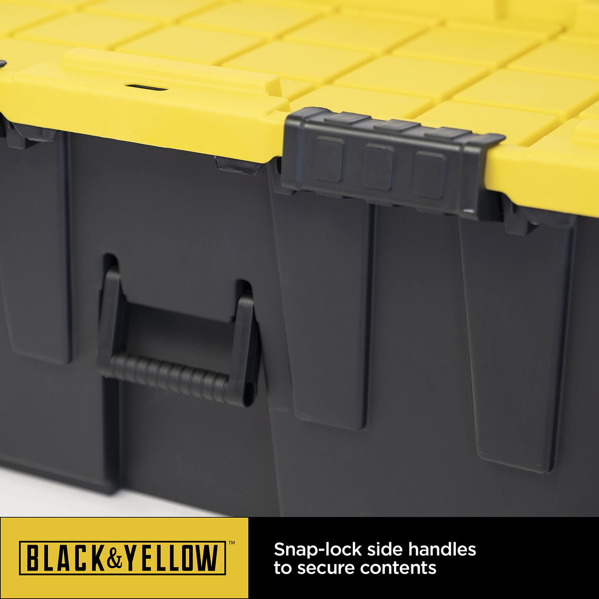 20-Gallon Heavy Duty Stackable Lidded Storage Bins with Wheels, 4 Pack Q841400
