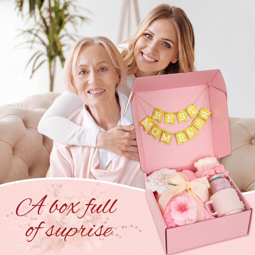Birthday Gift Basket for Women, Spa Relaxation Set, Pink T7962