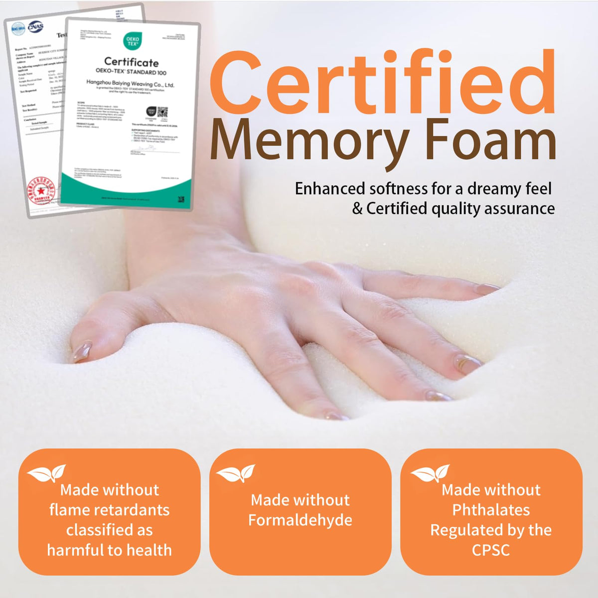 Pack N Play Mattress Trifold Memory Foam O60454