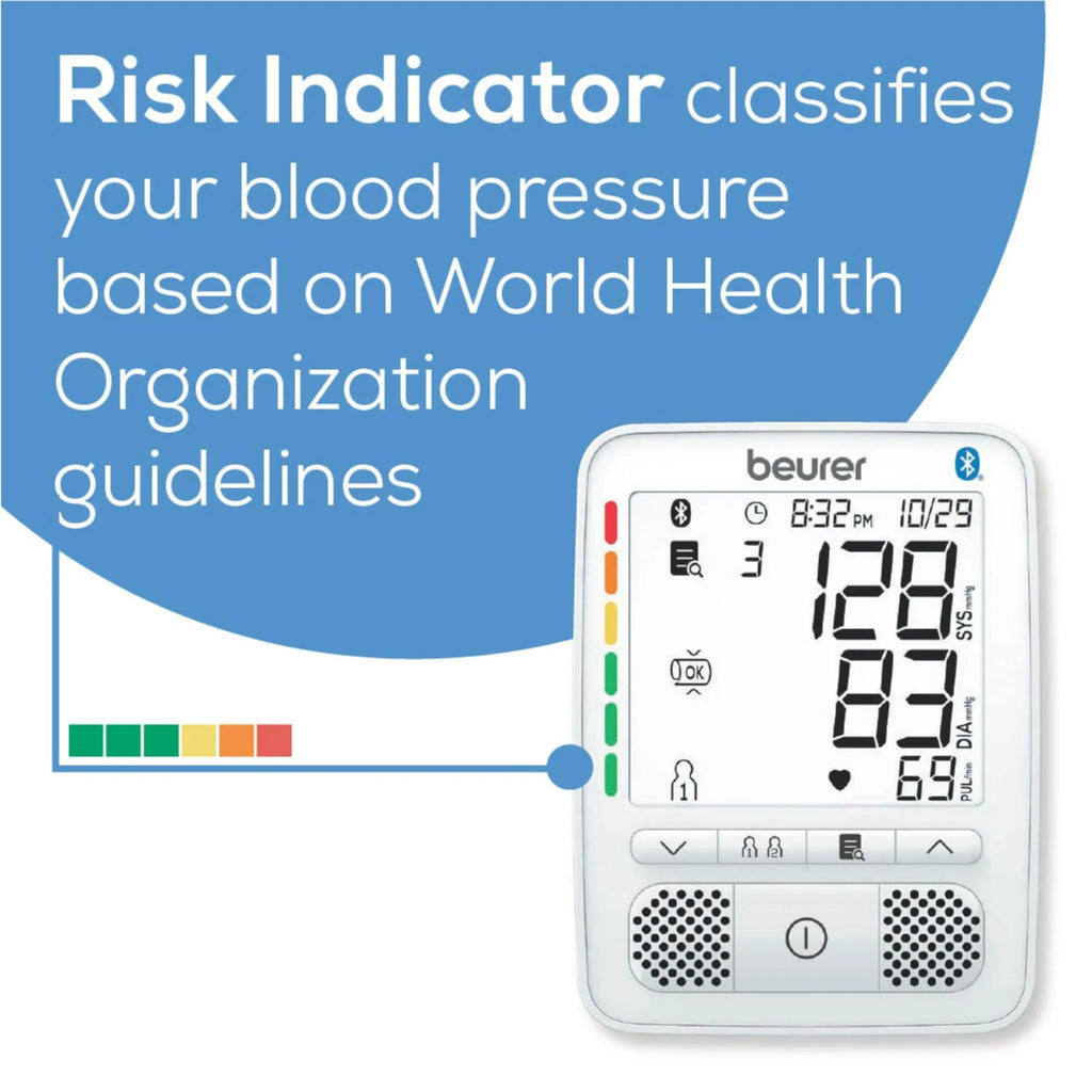 Upper Arm Blood Pressure Monitor with Bluetooth and Talking Function W987066