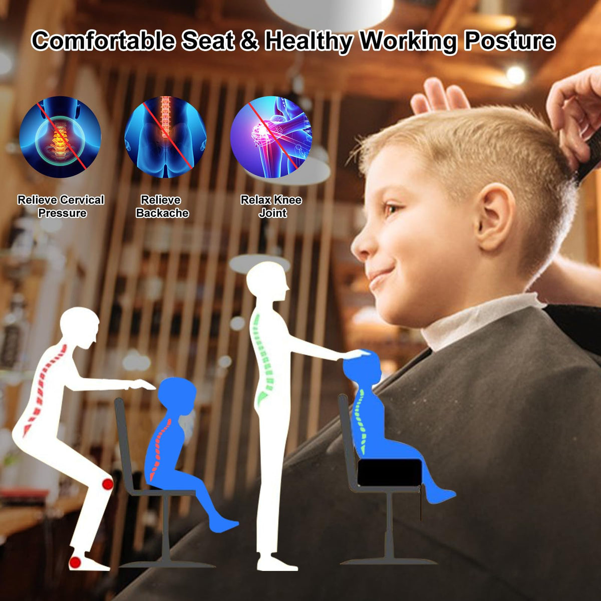 Kids Barber Chair Cushion X65947