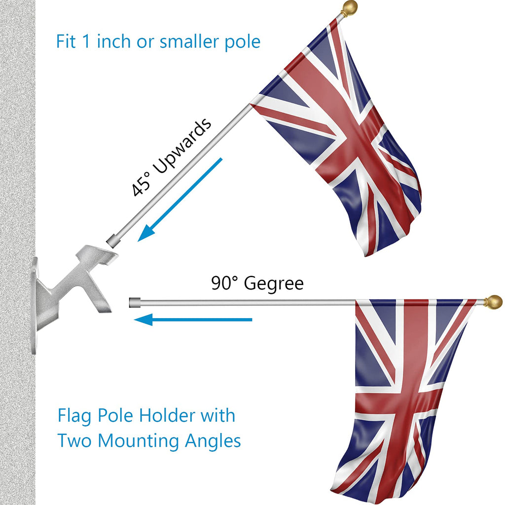 Heavy Duty Aluminum Flag Pole Holder 1" Inner Diameter O678