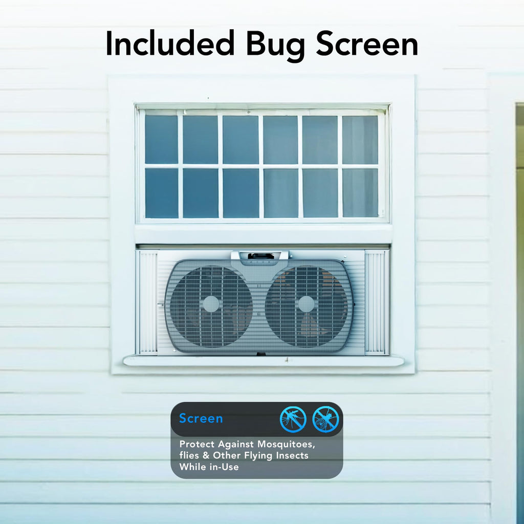 Reversible Twin Window Fan with 3-Speeds P6525