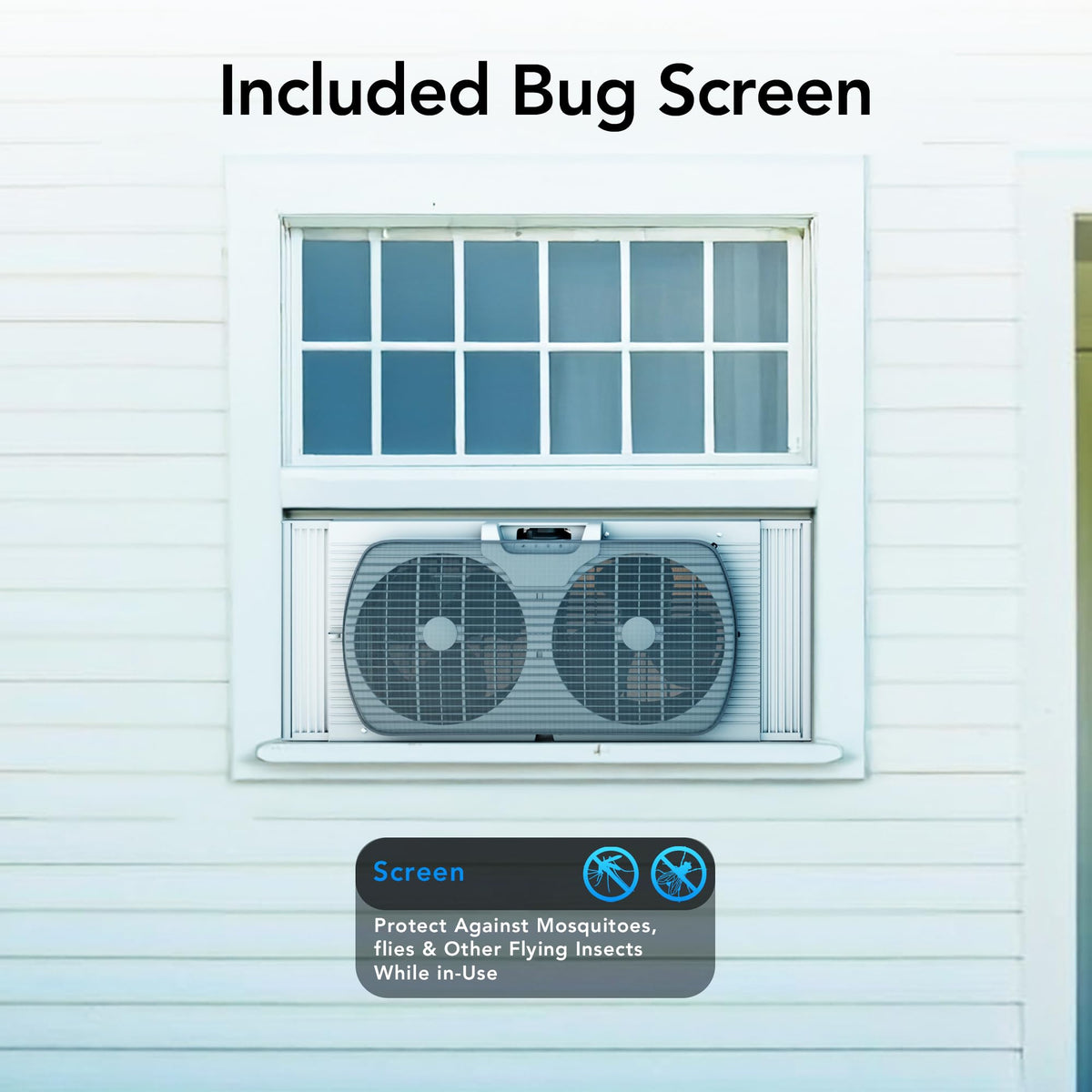 Reversible Twin Window Fan with 3-Speeds P6525