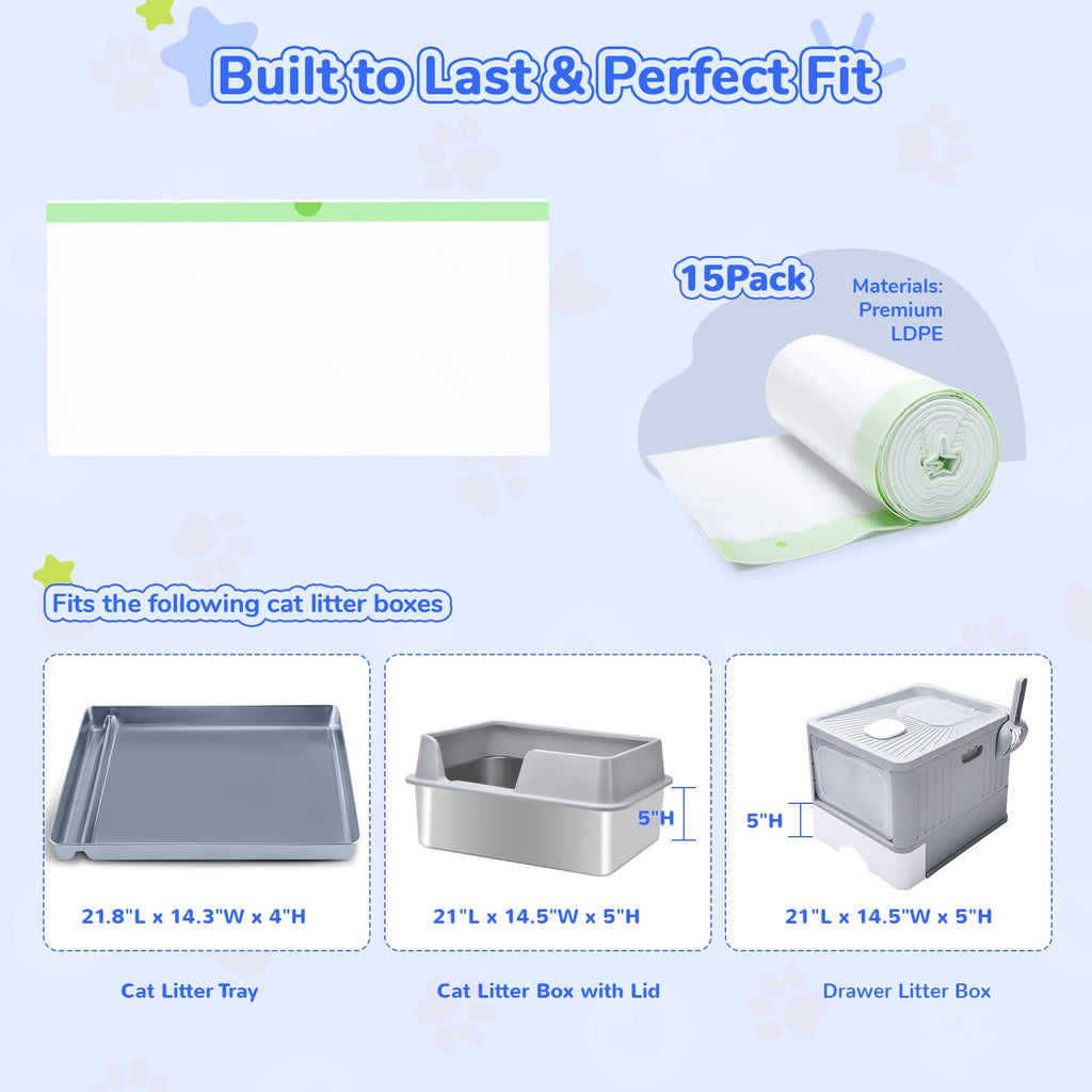 Cat Litter Liners 15 Count B59032