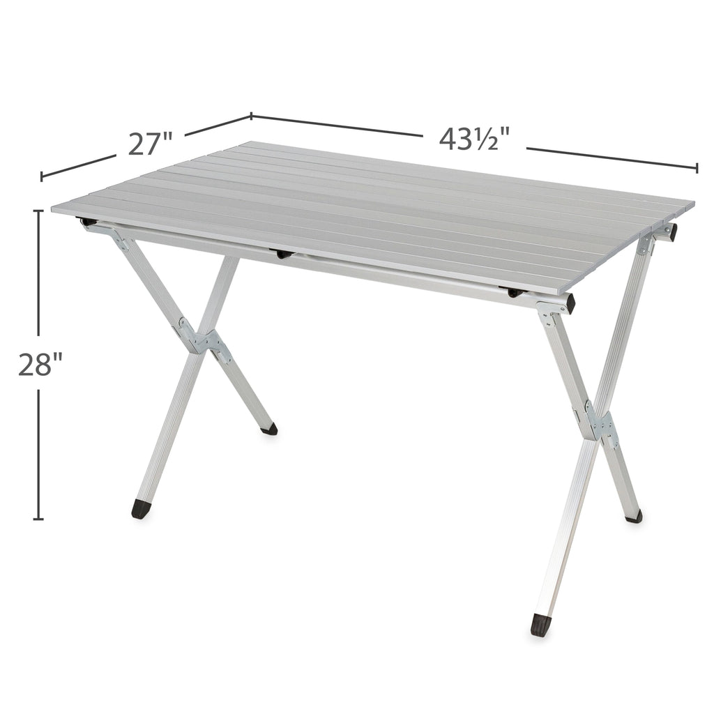 Aluminum Roll-Up Table with Carrying Bag, Seats 4-6 J4473