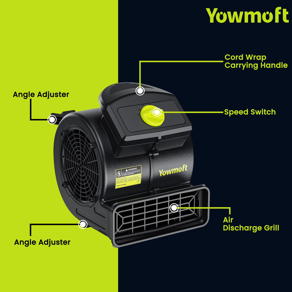550 CFM Floor Dryer Blower Fan R475