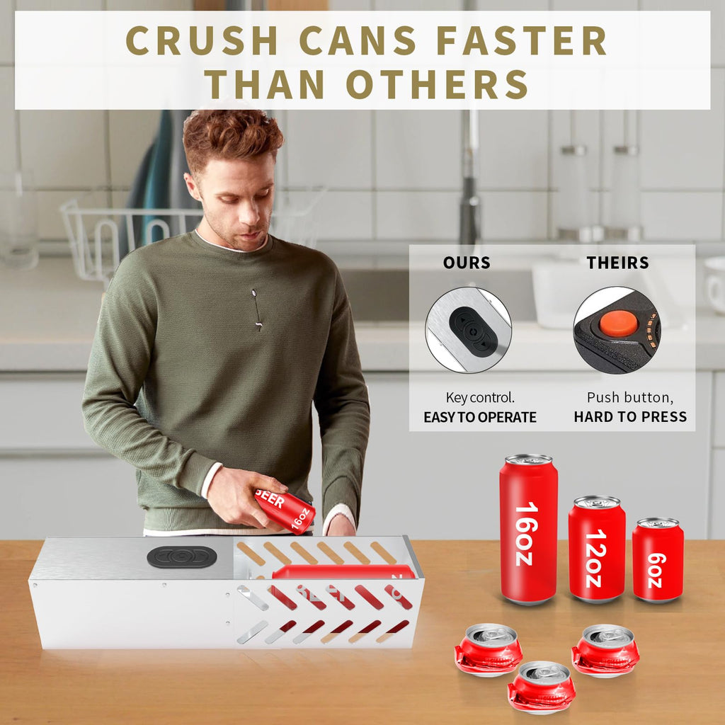 Electric Can Crusher for 12oz & 16oz Cans A561941