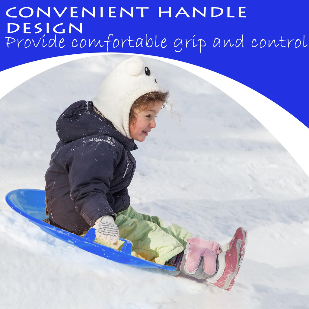 Heavy-Duty Cold Resistant Plastic Snow Sled with Handles A171055