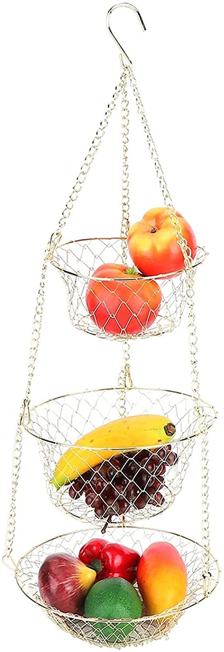 3-Tier Heavy Duty Wire Hanging Basket X316