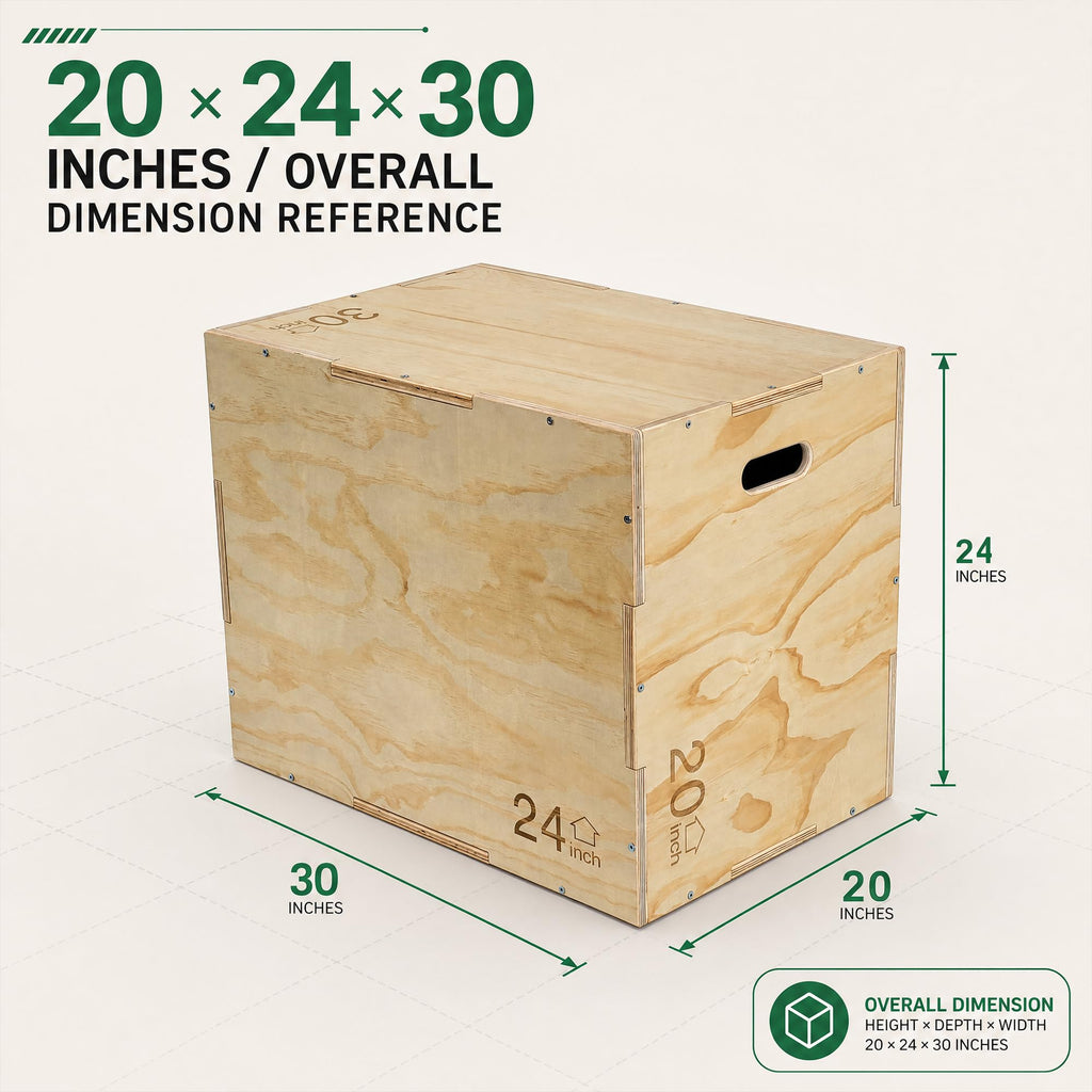 Non-Slip Wooden Plyo Box S934057