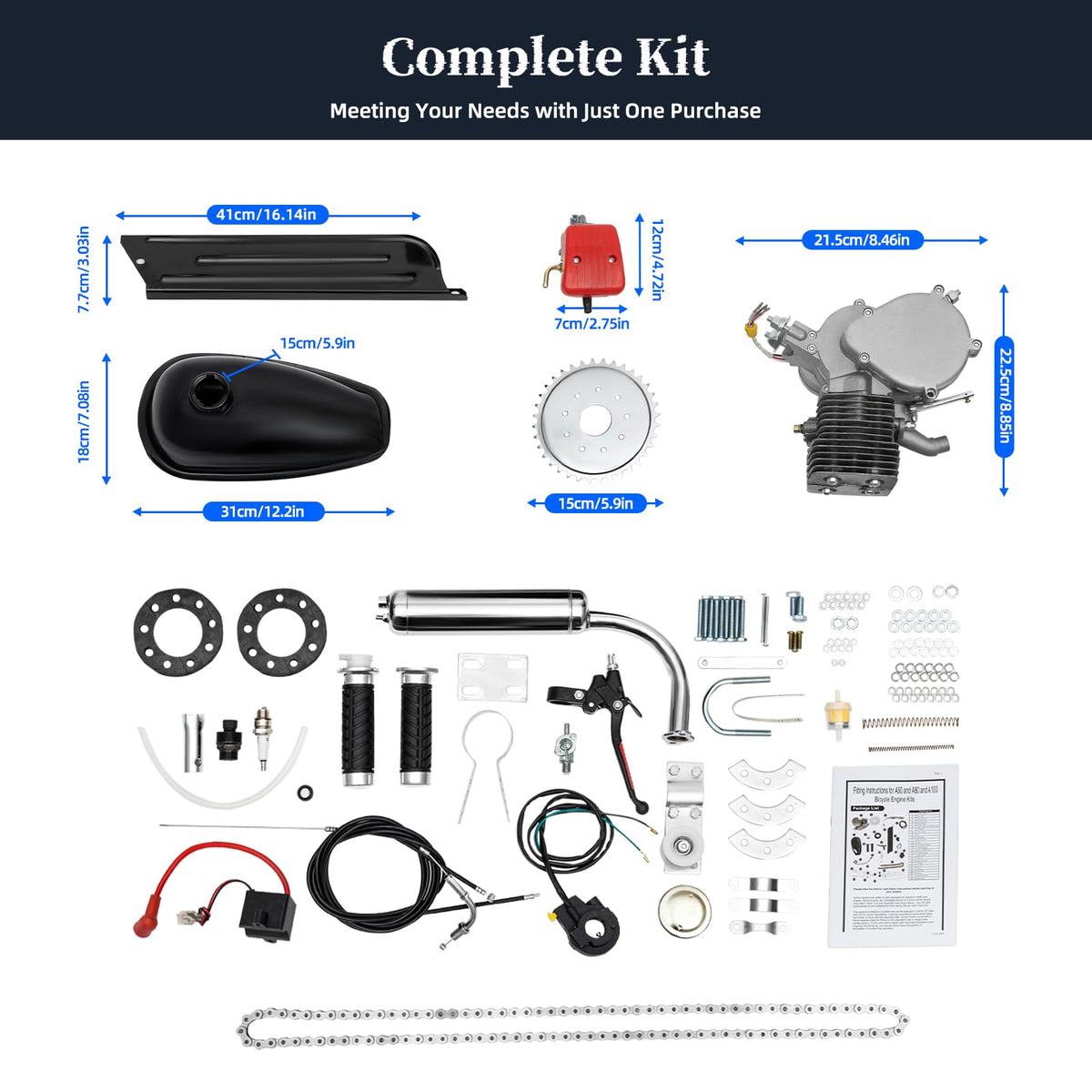2 Stroke Bicycle Engine Kit H28383