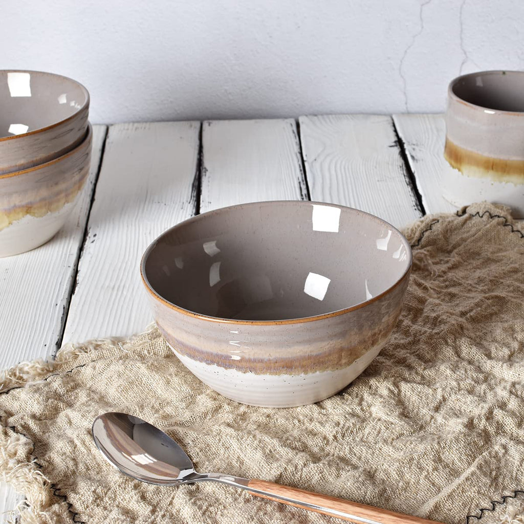 Ceramic Cereal Bowl Set of 4, 26 Oz, 6 in M1910