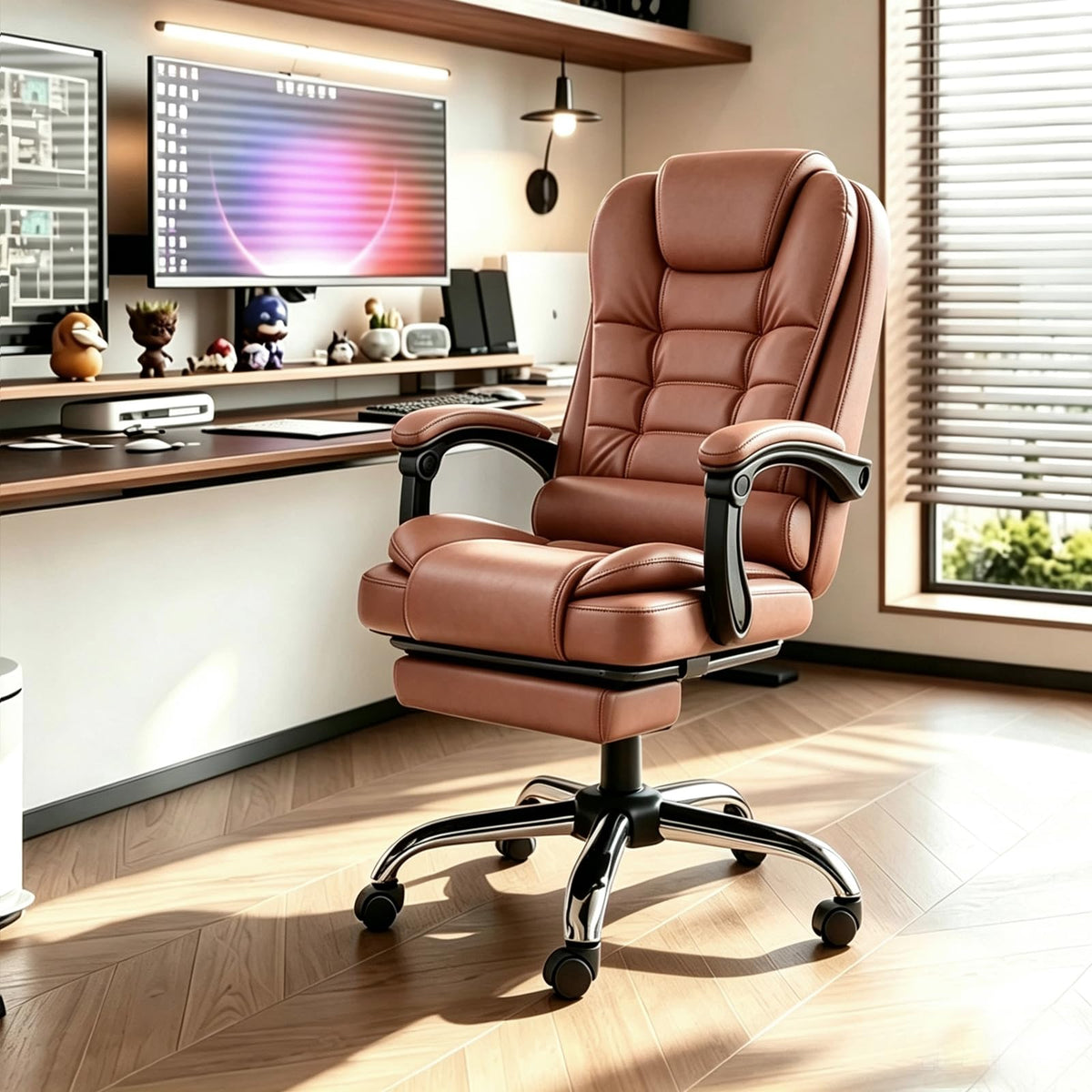 Ergonomic High Back Office Chair with Lumbar Support and Footrest E936929