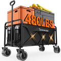 300L Foldable Collapsible Wagon Cart with All-Terrain Wheels Q133