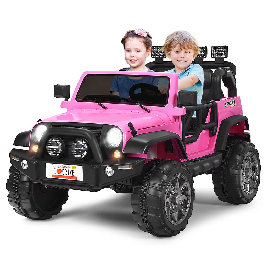 12V Battery Powered Ride on Truck with Remote Control, Pink E1205