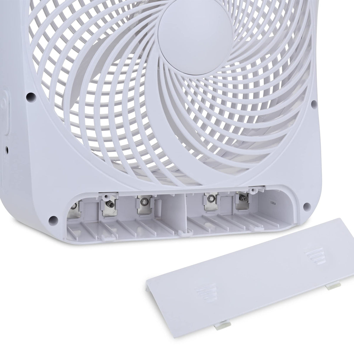10 in Portable 2-Speed Desk Fan White C505071