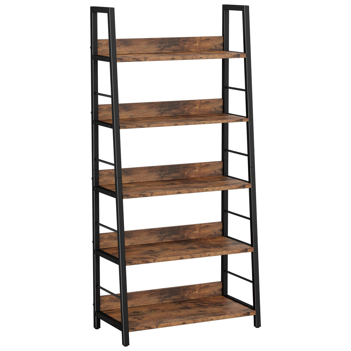 5 Tier Metal Frame Ladder Bookcase A2917