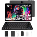 11 Inch Android 16 Tablet with Keyboard, 32GB RAM 128GB ROM, 8000mAh, Black X13075